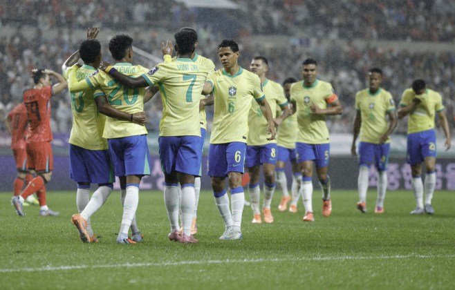 Ataque brilha e seleção brasileira goleia a Coreia do Sul por 5 a 0